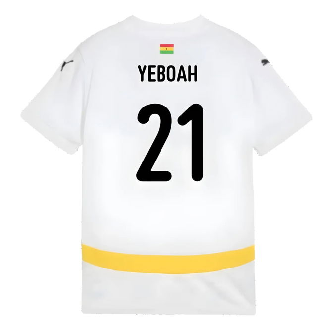 2024-2025 Ghana Home Shirt (Kids) (Yeboah 21)