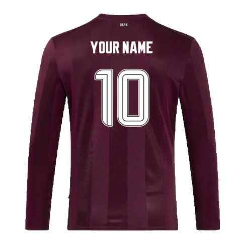 2024-2025 Hearts Long Sleeve Home Shirt (Your Name)