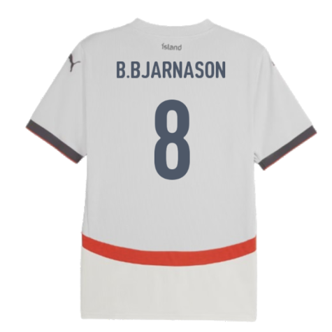 2024-2025 Iceland Away Shirt (B.Bjarnason 8)