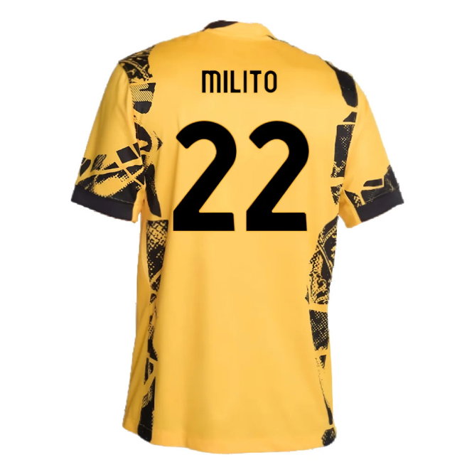 2024-2025 Inter Milan Third Shirt (Milito 22)