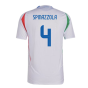 2024-2025 Italy Authentic Away Shirt (SPINAZZOLA 4)