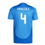 2024-2025 Italy Authentic Home Shirt (SPINAZZOLA 4)