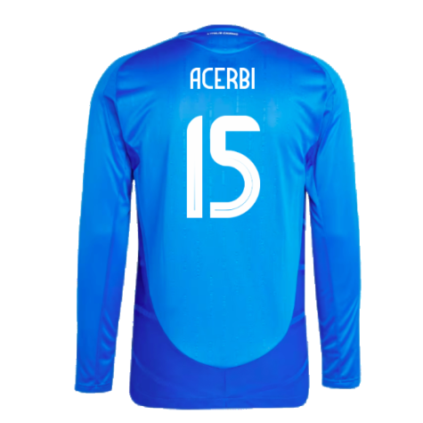 2024-2025 Italy Authentic Long Sleeve Home Shirt (ACERBI 15)