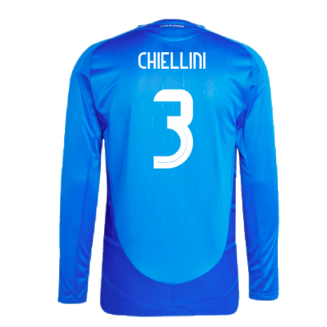 2024-2025 Italy Authentic Long Sleeve Home Shirt (CHIELLINI 3)