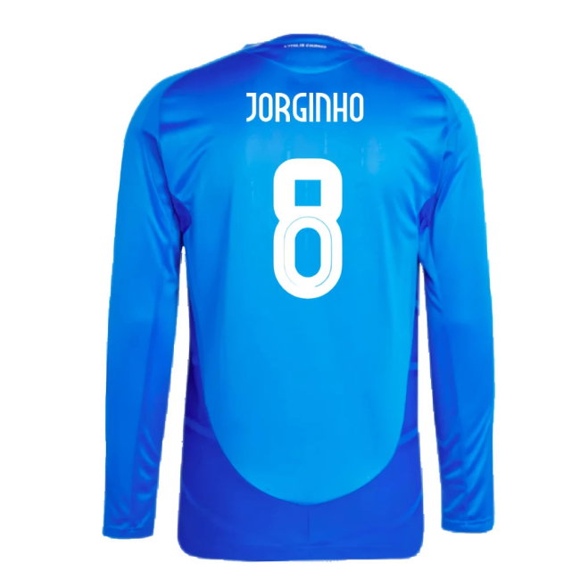 2024-2025 Italy Authentic Long Sleeve Home Shirt (JORGINHO 8)