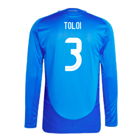 2024-2025 Italy Authentic Long Sleeve Home Shirt (TOLOI 3)
