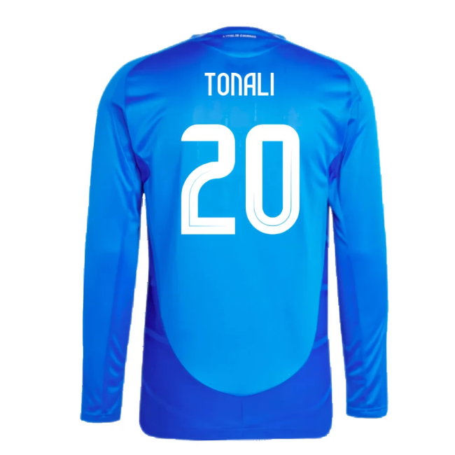 2024-2025 Italy Authentic Long Sleeve Home Shirt (TONALI 20)