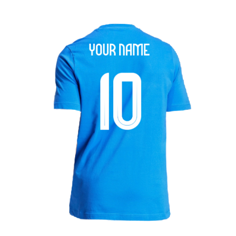 2024-2025 Italy DNA Graphic Tee (Blue) (Your Name)