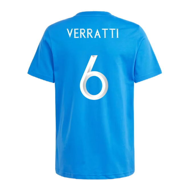 2024-2025 Italy DNA Tee (Blue) - Kids (VERRATTI 6)