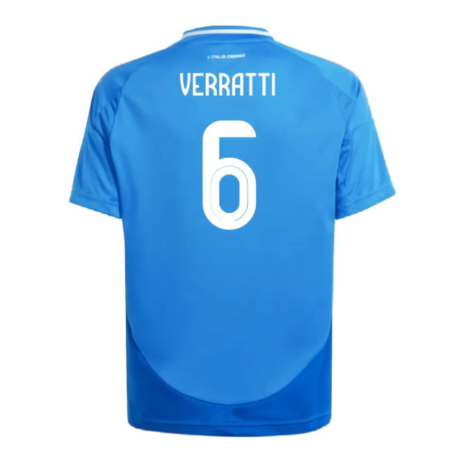 2024-2025 Italy Home Shirt (Kids) (VERRATTI 6)