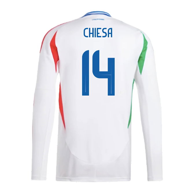 2024-2025 Italy Long Sleeve Away Shirt (CHIESA 14)
