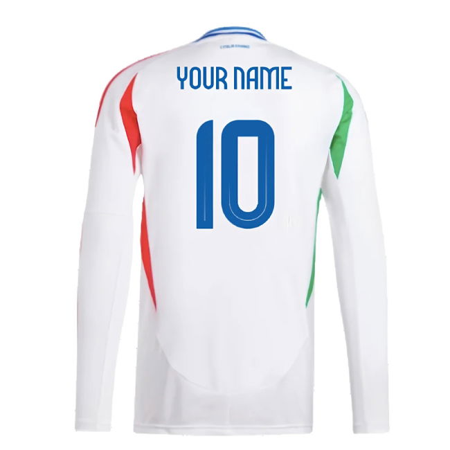 2024-2025 Italy Long Sleeve Away Shirt (Your Name)
