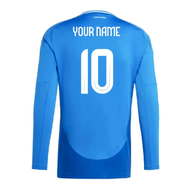 2024-2025 Italy Long Sleeve Home Shirt (Your Name)