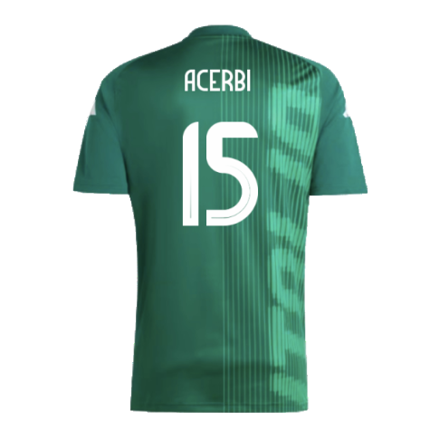 2024-2025 Italy Pre-Match Shirt (Green) (ACERBI 15)