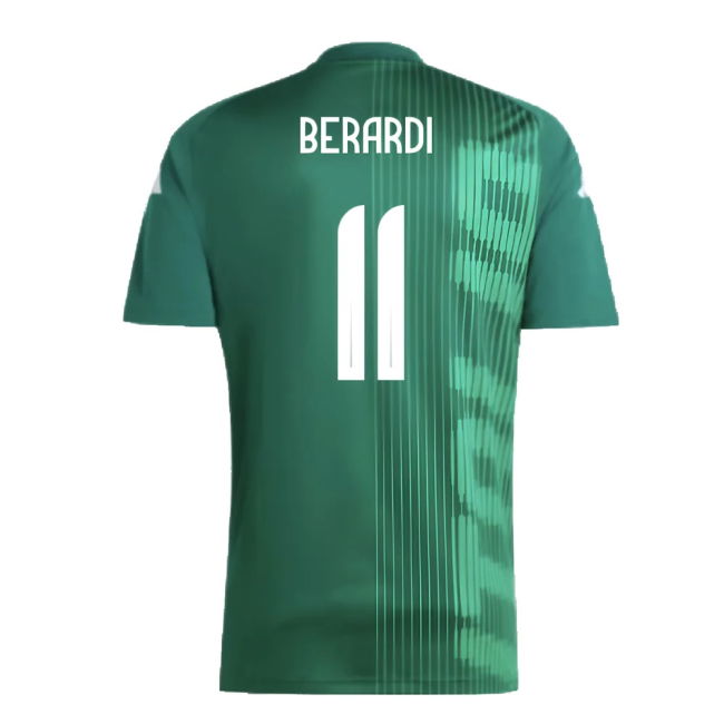 2024-2025 Italy Pre-Match Shirt (Green) (BERARDI 11)