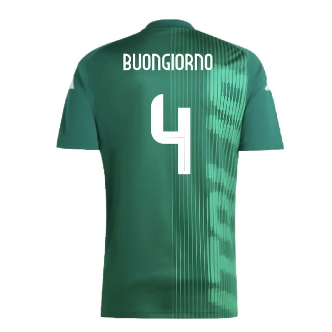 2024-2025 Italy Pre-Match Shirt (Green) (BUONGIORNO 4)