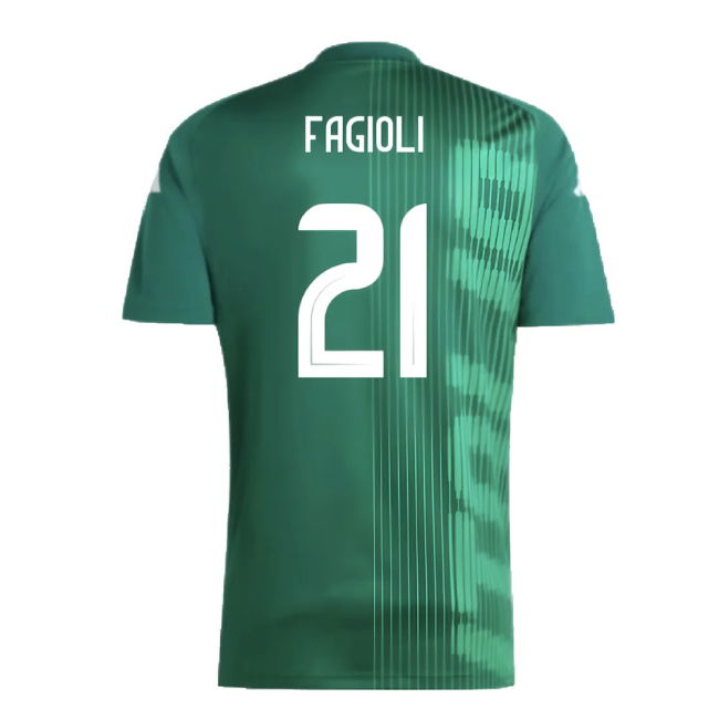 2024-2025 Italy Pre-Match Shirt (Green) (FAGIOLI 21)