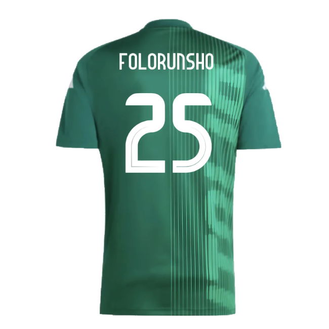 2024-2025 Italy Pre-Match Shirt (Green) (FOLORUNSHO 25)