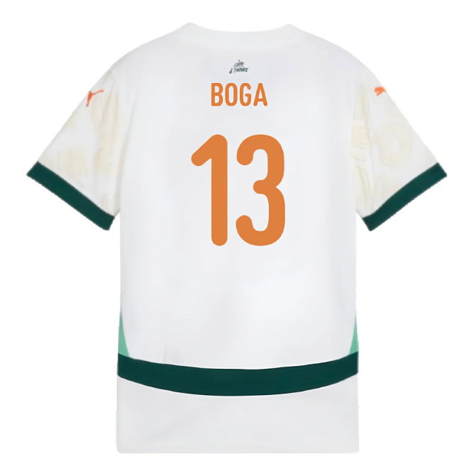 2024-2025 Ivory Coast Away Shirt (Kids) (Boga 13)