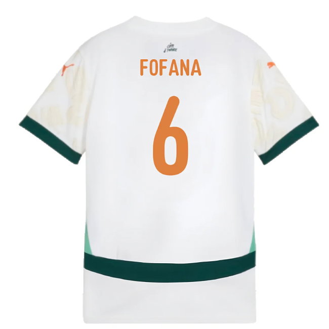 2024-2025 Ivory Coast Away Shirt (Kids) (Fofana 6)