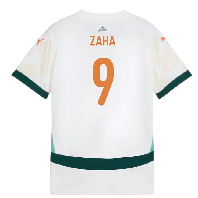 2024-2025 Ivory Coast Away Shirt (Kids) (Zaha 9)