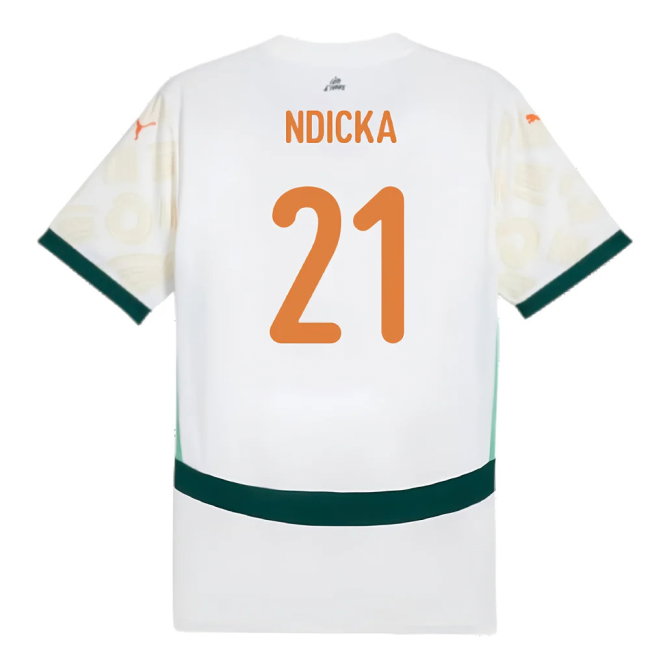 2024-2025 Ivory Coast Away Shirt (Ndicka 21)