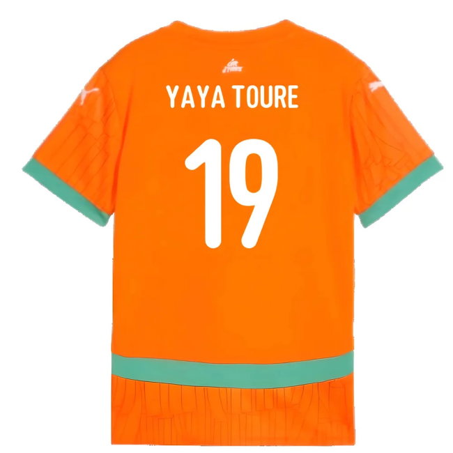 2024-2025 Ivory Coast Home Shirt (Kids) (Yaya Toure 19)