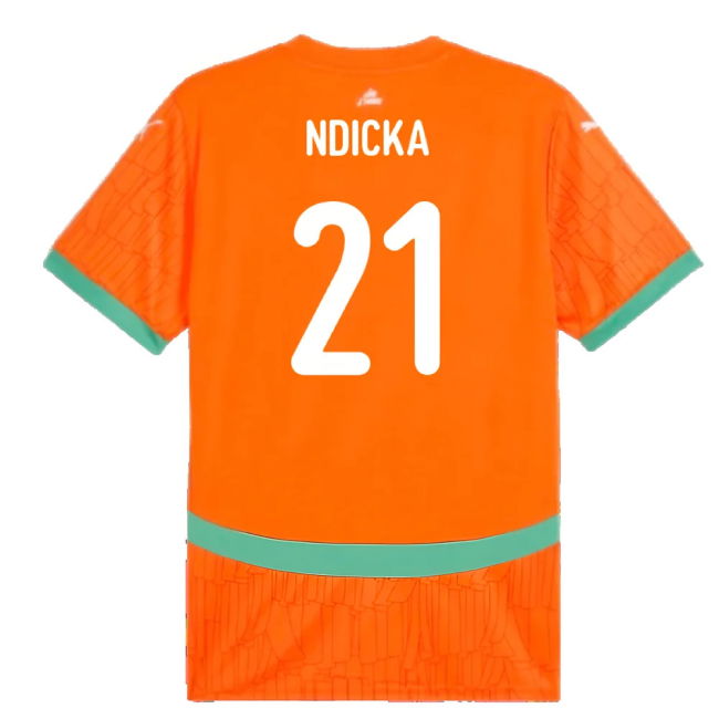2024-2025 Ivory Coast Home Shirt (Ndicka 21)
