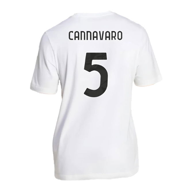 2024-2025 Juventus DNA Graphic Tee (White) (Cannavaro 5)