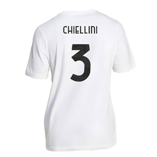 2024-2025 Juventus DNA Graphic Tee (White) (Chiellini 3)
