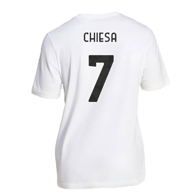 2024-2025 Juventus DNA Graphic Tee (White) (Chiesa 7)