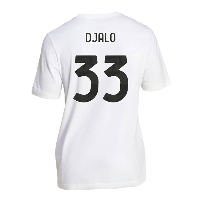2024-2025 Juventus DNA Graphic Tee (White) (Djalo 33)