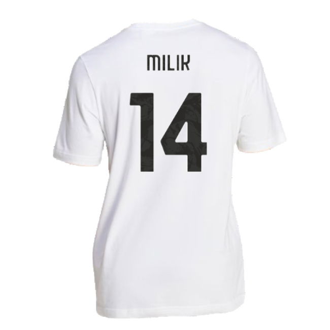 2024-2025 Juventus DNA Graphic Tee (White) (Milik 14)