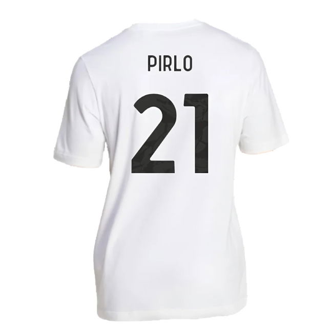 2024-2025 Juventus DNA Graphic Tee (White) (Pirlo 21)