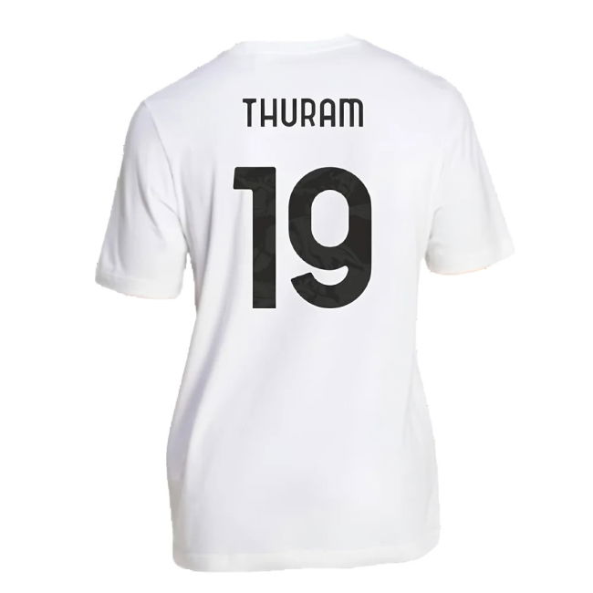 2024-2025 Juventus DNA Graphic Tee (White) (Thuram 19)