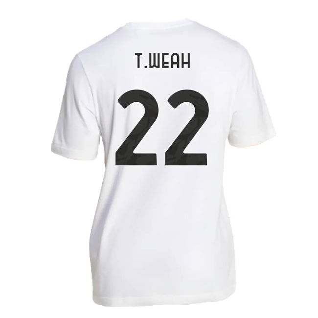 2024-2025 Juventus DNA Graphic Tee (White) (T.Weah 22)