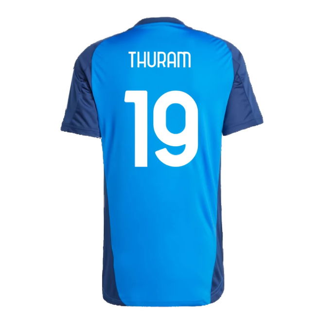 2024-2025 Juventus Training Jersey (Blue) (Thuram 19)
