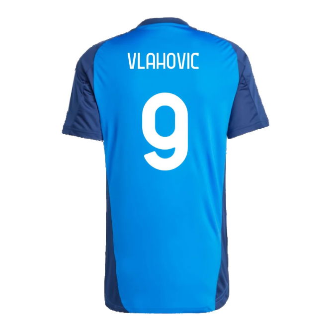 2024-2025 Juventus Training Jersey (Blue) (Vlahovic 9)