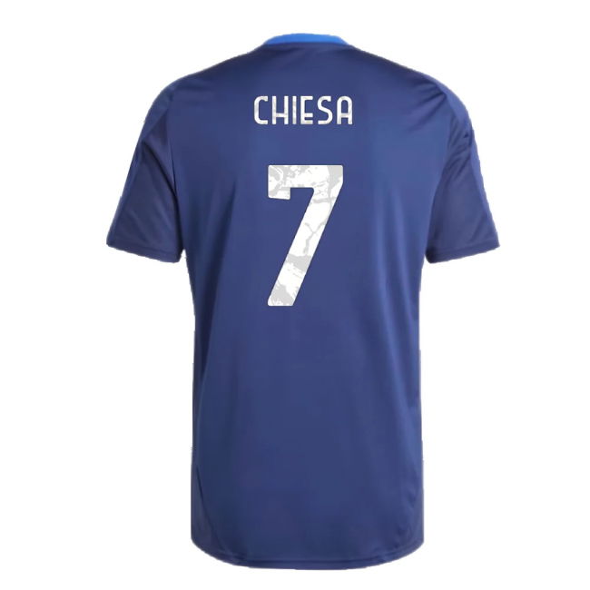 2024-2025 Juventus Training Jersey (Navy) (Chiesa 7)