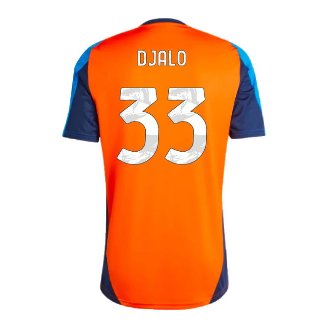 2024-2025 Juventus Training Jersey (Orange) (Djalo 33)