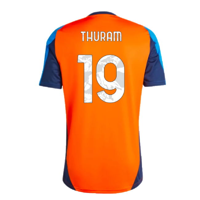 2024-2025 Juventus Training Jersey (Orange) (Thuram 19)