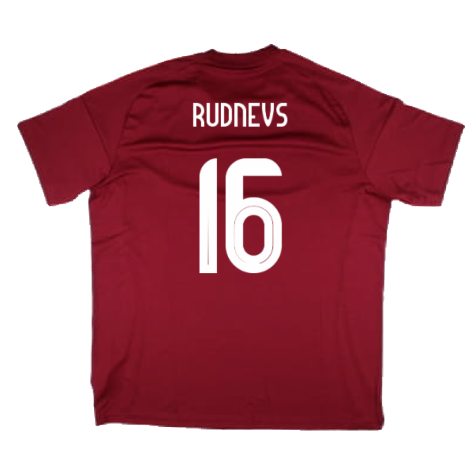 2024-2025 Latvia Home Fan Shirt (Rudnevs 16)