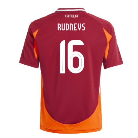 2024-2025 Latvia Home Shirt (Kids) (Rudnevs 16)