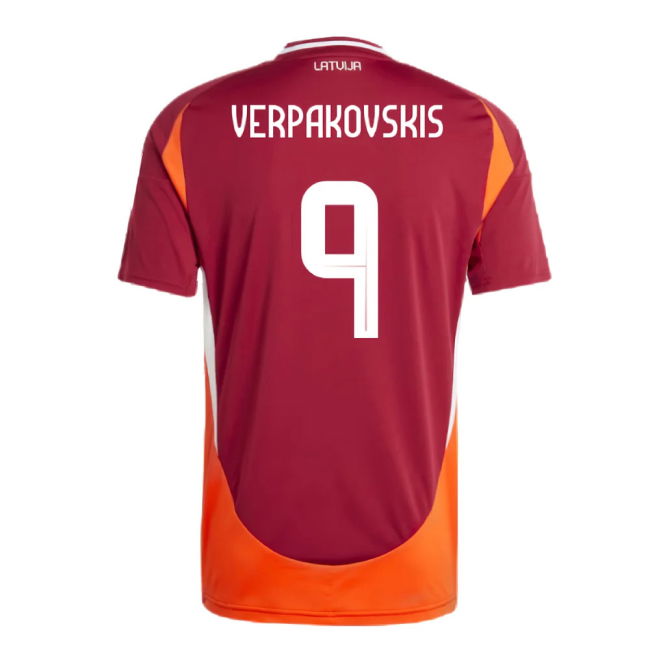 2024-2025 Latvia Home Shirt (Verpakovskis 9)