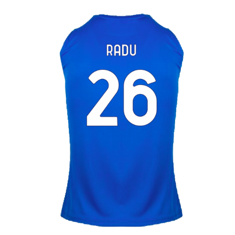 2024-2025 Lazio Graphic Sleeveless Training Shirt (Royal) (Radu 26)