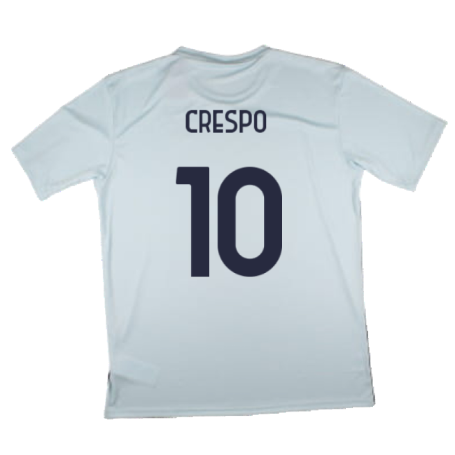 2024-2025 Lazio Graphic Training Shirt (ice Blue) (Crespo 10)
