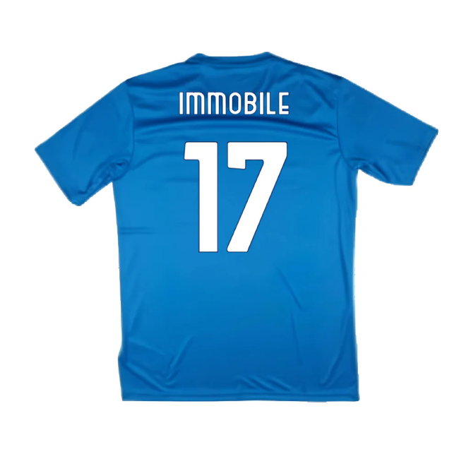 2024-2025 Lazio Graphic Training Shirt (Royal) (Immobile 17)