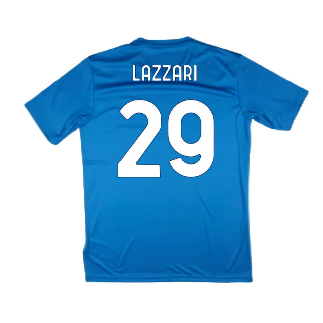 2024-2025 Lazio Graphic Training Shirt (Royal) (Lazzari 29)
