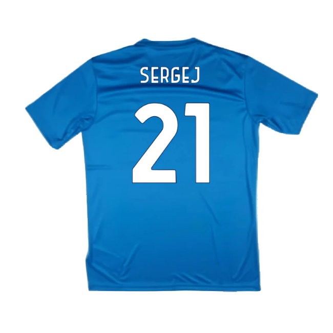 2024-2025 Lazio Graphic Training Shirt (Royal) (Sergej 21)