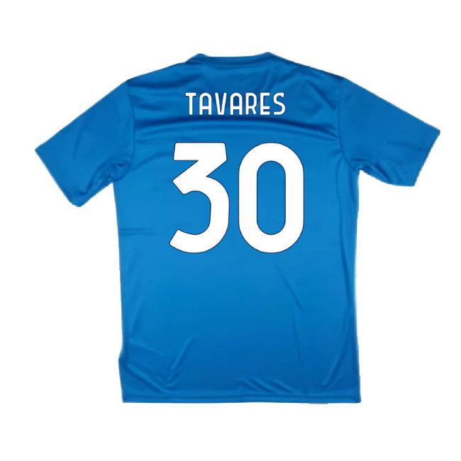 2024-2025 Lazio Graphic Training Shirt (Royal) (Tavares 30)